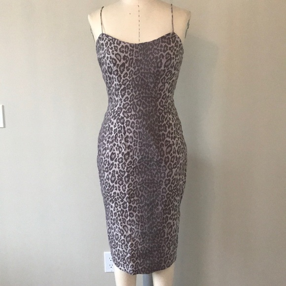 cheetah print midi dress